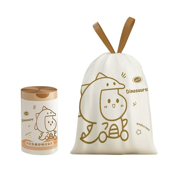 Sacs Poubelle à Cordon Motif Épaissi 19.7 Pouces X 17.7 Pouces Sacs Poubelle Non Parfumés pour Cuisine Salle de Bain Doublures 30 Pcs