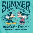 thumbnail image 3 of Disney - Mickey & Friends - Mickey & Minnie - Summer Music Festival - Spinning Classic Tunes - Toddler And Youth Girls Short Sleeve Graphic T-Shirt, 3 of 5