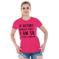 thumbnail image 4 of History Repeats Itself Dinosaur Pet Womens Fitted Plus Size Graphic Tee Brisco Brands 3X, 4 of 5