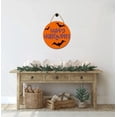 thumbnail image 3 of Letrero de feliz Halloween para puerta de entrada, murciélago, decoración de Halloween para puerta de entrada, letrero de Halloween, decoración de pared de Halloween, placa para puerta, fiesta, patio,, 3 of 6