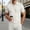 White, variant on Men's Polo Shirt Short Sleeve Quarter Zipper Polo Tees Loose Fit Grey Summer Shirts for Men