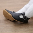 thumbnail image 6 of Miyanuby Infant Baby Girls Wedding Dress ShoesPrincess Mary Jane Flats Toddler First Walkers Sneaker Newborn Crib Baptism ShoesBlack 1-3Y, 6 of 7