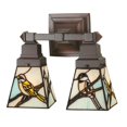 thumbnail image 2 of Meyda Tiffany Early Morning Visitors 2 Light Wall Sconce, 2 of 2