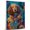 American Water Spaniel, variant on Spanish Water Dog Stretched Canvas Size 8x12 – Cute Spanish Water Canvas Wall Art of Puppy Playing Bass Guitar, Perfect for Dog and Music Fans