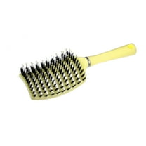 Unique Bargains 1Pc Vent Detangling Brush with Detangling Pins Hair Comb Yellow