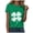 Z1-Green, variant on vigerkar St Patricks Day Short Sleeve Shirt for Women Shamrock St Paddys Day T-Shirt Lucky Clover Tee Top (Pink, M)