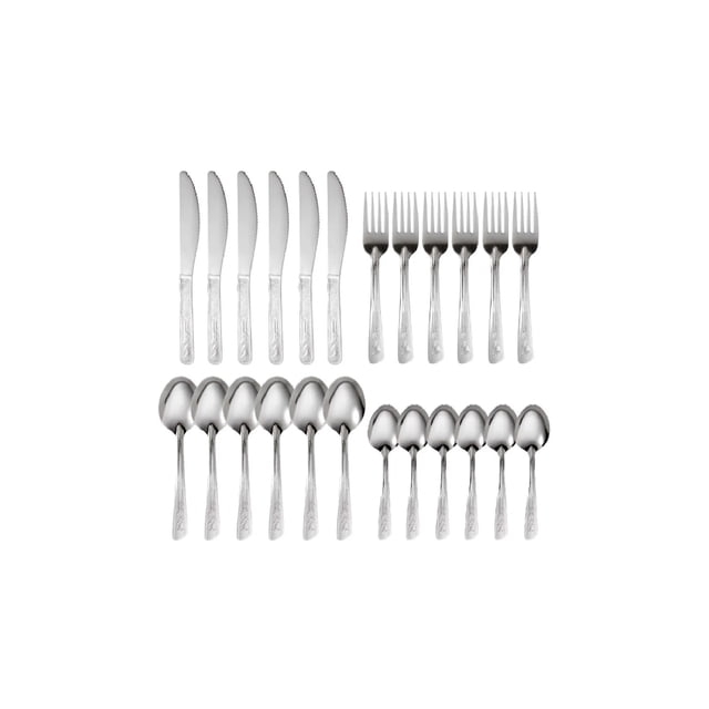 Juego De Cubiertos Moven Acero Inoxidable Kit De 24 Maya