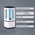 thumbnail image 2 of Uv C Disinfection Lamp - Usb Rechargeable - Mini Portable Sterilization Lamp For Car, Indoor, 2 of 5
