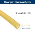 thumbnail image 2 of Uxcell 19 Ft(6M) Rubber Tubing, 1/4"(6mm) ID 3/8"(9mm) OD Sling Shot Natural Latex Rubber Tubing for Exercise Stretching Laboratory Home Hose, Plain, 2 of 6