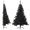 Black, variant on vidaXL Christmas Tree Decoration Artificial Half-Circle Tree with Stand PVC