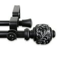 thumbnail image 2 of Central Design Products Steel 0.62" Modern Double Curtain Rod, Black, 2 of 3
