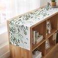 thumbnail image 6 of Table Runners 108 Inches Long Dress Scarves, Sage Green Leaves Farmhouse Coffee/Dining/Kitchen Table Runner for Living Room, Summer Botanical 13x108 Inch, 6 of 9
