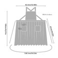 thumbnail image 5 of Necvior Kitchen Apron, Adjust Waistband Waterproof Coffee Restaurant Canvas Apron For Home Kitchens And Restaurant Staff Use, 5 of 21