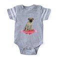 thumbnail image 1 of CafePress - FIN Pug Valentine - Cute Infant Baby Football Bodysuit, 1 of 1