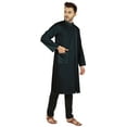 thumbnail image 2 of Atasi Indian Designer Kurta For Mens Party Wear Traditional Dress Solid Ethnic Long Shirt, 2 of 7
