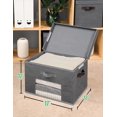 Storage Bins,Large Fabric Storage Bins with Lids, Closet Organizers and