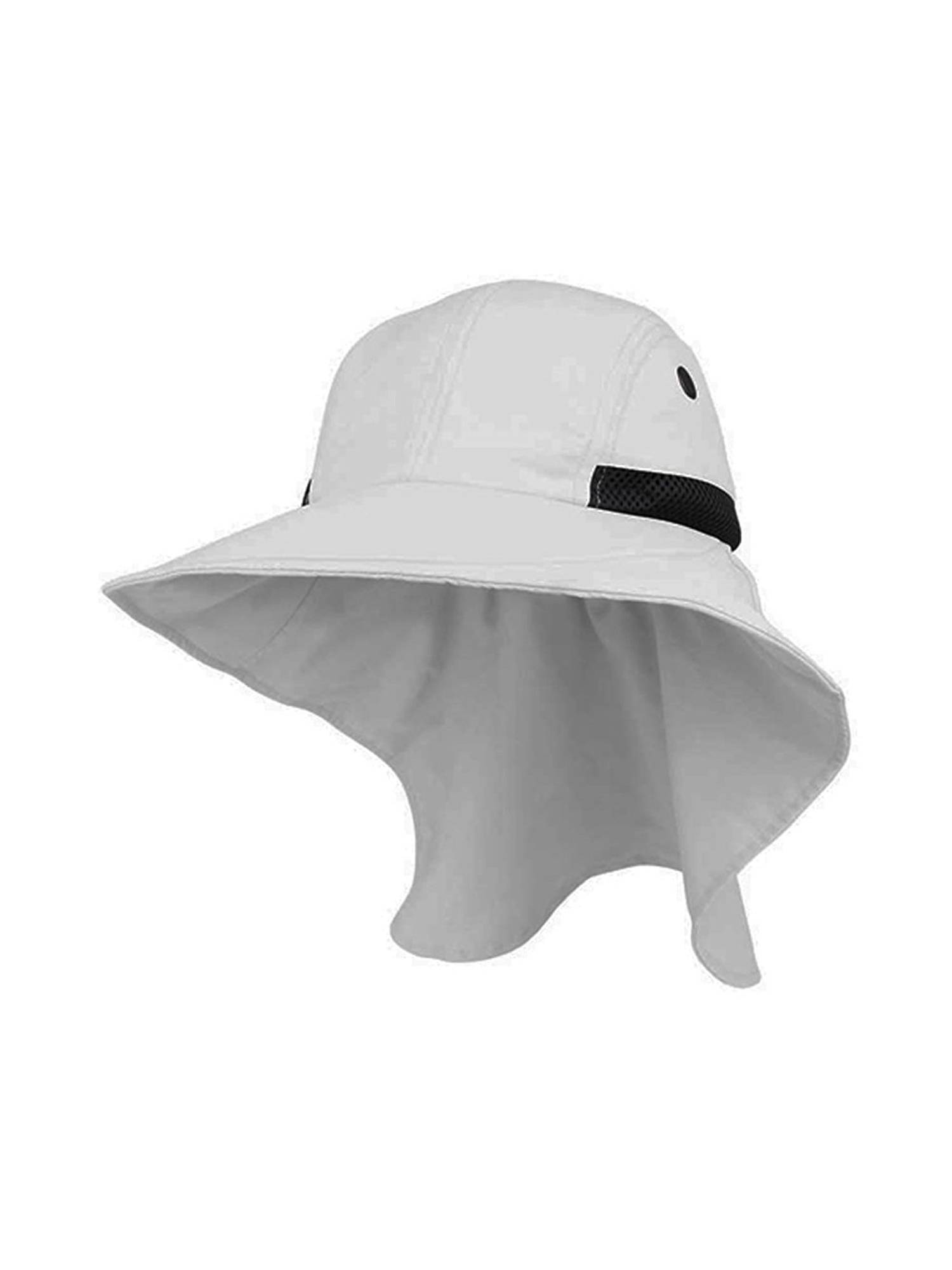 white wide brim hat