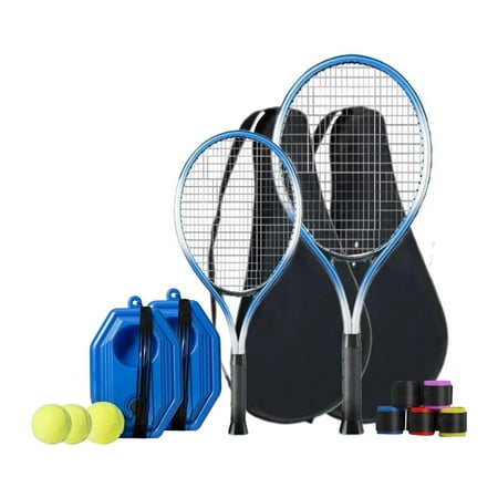 EHJRE Tennis Trainer Rebound Ball Tennis Rebounder Set for Park Playground Outdoor 1Adults 1Kids Racket