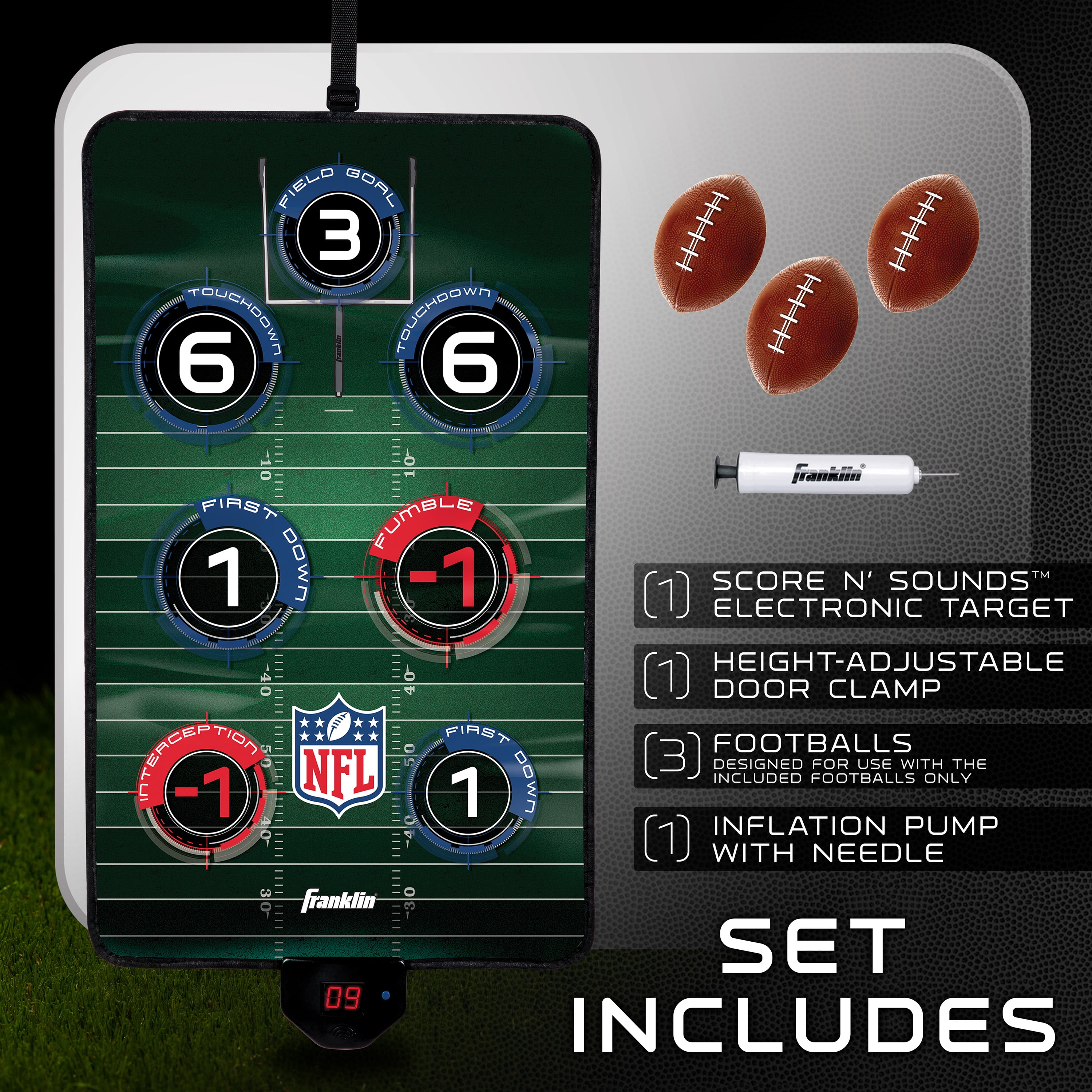 Franklin Sports NFL Electronic Football Target Toss Game - Walmart.com