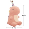 thumbnail image 3 of Vhyhcy Peluches De Animales De Peluche Lindo Juguete De Dinosaurio Peluches De Dinosaurios Suaves para Niños Muñecas De Peluche Regalos para Niños Niñas (Rosa 9 Pulgadas), 3 of 5