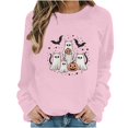 thumbnail image 3 of Aboser Lovely Halloween Sweatshirts for Women Graphic Shirt Classic Crewneck Tunics Warm Cozy Long Sleeve Pullover Sweatshirt Y2k Clothes, 3 of 7