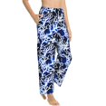 thumbnail image 2 of Daiia Blue Lightning2 Women's Sleep Pant with Pockets and Drawstring,Pajama Pants-Large, 2 of 9