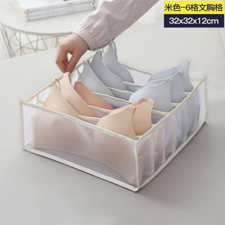 

Underwear Storage Organizer Folding Socks Shorts Bra Storage Box Washable Divider Storage Box Household Closet Organizer