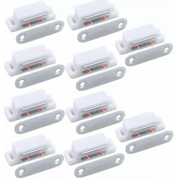 10X Magnetic Cabinet Door Latch/Catch Closures Kitchen Cabinet Cupboard Stopper