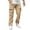 Khaki, variant on Men's Cargo Pants Relaxed Fit 50*30 Pants Casual Pants Work Pants Outdoor Pants Many Pocket Men's Work Pants Loose Straight Pants