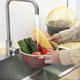 thumbnail image 4 of Kitchen Sink Strainer Basket with Dual Draining Function for Vegetable Cleaning and Dishwashing Storage Solution, 4 of 5