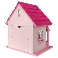 thumbnail image 3 of Kitty Cottage Birdhouse - Pink, 3 of 5