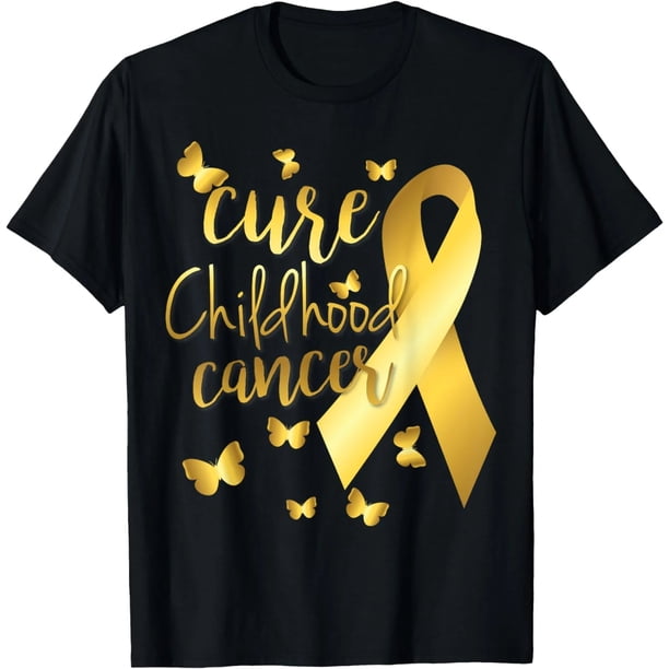 Playera para Mujer con Lazo Dorado: Apoya la Lucha Contra el Cáncer Infantil