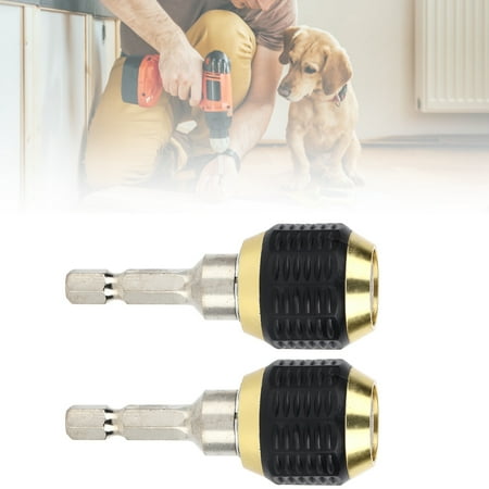 

ACOUTO 2Pcs Drill Chuck Adapter Stainless Steel Material Portable Drill Chuck Hex Screwdriver Impact Driver Adapter For Electric Hand Drill