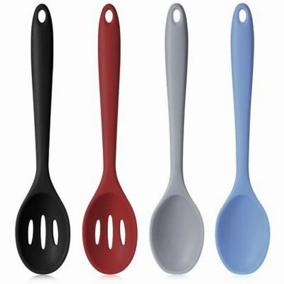 4Pcs Non-Stick Silicone Utensils - Heat Resistant Kitchen Cooking & Baking Set