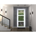 thumbnail image 2 of Front Exterior Prehung Metal-Plastic Door See-through / Manux 8555 / Office Commercial and Residential Doors Entrance Patio Garage 36" x 80" Right-hand Inswing, 2 of 7