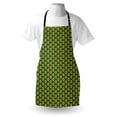 thumbnail image 4 of Yellow and Green Apron, Colorful Vintage Illustration with Hexagons, Unisex Kitchen Bib with Adjustable Neck for Cooking Gardening, Adult Size, Green Yellow Green, by Ambesonne, 4 of 4