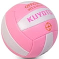 thumbnail image 2 of Voleibol KUYOTQ, talla 5, piel suave, rosa, para interiores y exteriores, 2 of 9