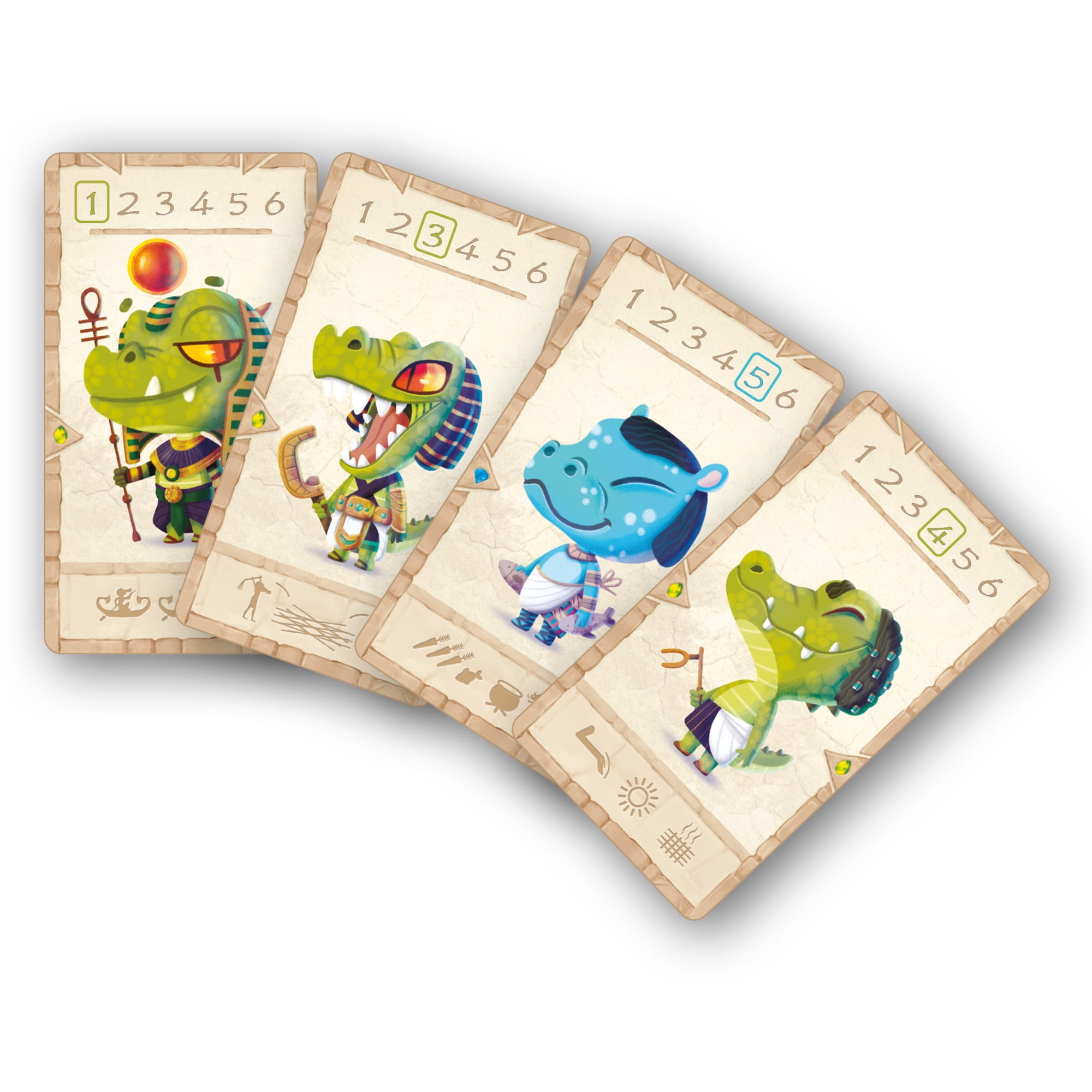 Hâpy Families - Collecting Game, Pyramid Themed, Kids & Family, Ages 5+, 2-4 Players, 10 Min