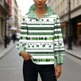 thumbnail image 4 of Eres Más Que una Camisa de Puntuación de Prueba Impresa de Moda de Manga Larga con Cuello de Botón a Rayas de Color Bloqueado para Mujeres, 4 of 8