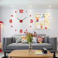 thumbnail image 2 of Reloj de pared digital estéreo, sencillo, grande, luminoso y silencioso, para sala de estar, dormitorio, reloj adhesivo de pared digital, 2 of 5