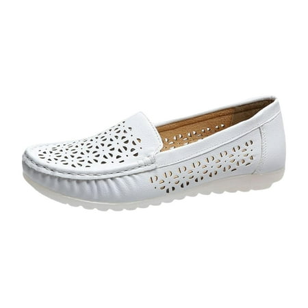 

Women s Comfortable Leather Loafers Casual Round Toe Moccasins Wild Driving Flats Soft Walking Shoes Women EUR 36