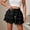🔥 Black, variant on USSUMA Womens Spring Summer Lace Elastic Waist Three-Layer Cake Skirt-Pants Drawstring Lined Tulle Petticoat With Soft Lace Trim, Pull-On Comfort For Festivals Parties And Casual Wear