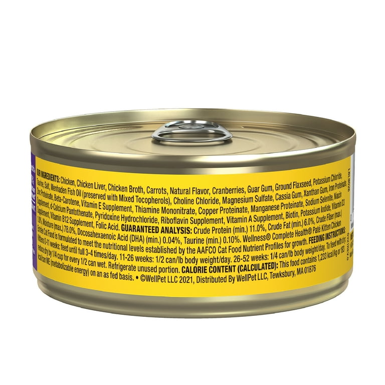 Wellness chicken top pate kitten