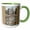 Green/White, variant on 3drose, Underground Loop Station at City Hall, New York City, 11oz Two-tone Yellow Mug