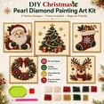 thumbnail image 4 of DIY Christmas Pearl Diamond Painting Art Kit with Frame, Christmas Ornaments for Adults, Relaxing & Beginner-Friendly Pearl Diamond Painting Hanging Kit for Home Wall Decor,Tree, 4 of 8