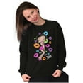 thumbnail image 4 of Betty Boop Colorful Kissing Lips Women Crewneck Sweatshirt Brisco Brands S, 4 of 5