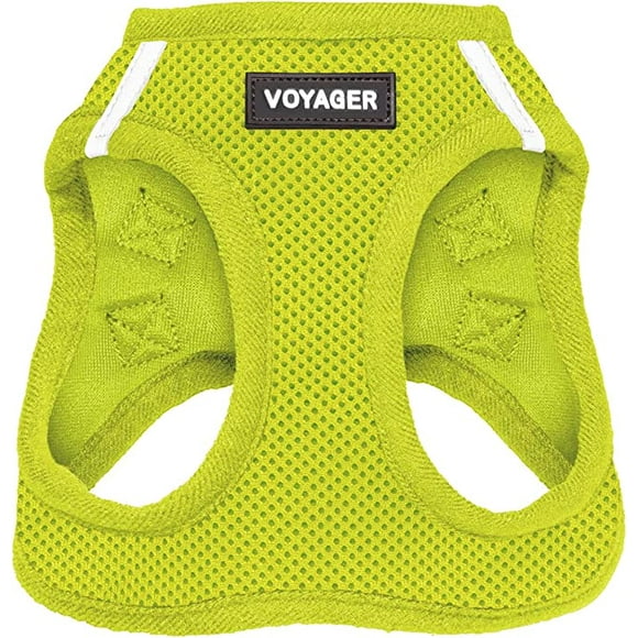 Voyager Step-in Air Dog Harness - All Weather Mesh Step in Vest Harness for Small and Medium Dogs by Best Pet Supplies - Harness (Lime Green), X-Small