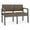 Castillo Brown, variant on Lenox Wood Reception Waiting 2-Seat Tandem Seating / Black Wood / Brown