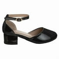thumbnail image 2 of Laura Ashley Girls Low Heeled Dress Shoes. (Little Kids Big Kids), Black Patent, 3, 2 of 7