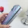 thumbnail image 4 of Oil Painting Flower Leather Plating Edge Soft  for iPhone Case (Pink,iPhone 14 Pro Max), 4 of 7